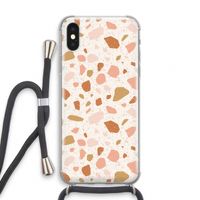 Terrazzo N°18: iPhone XS Transparant Hoesje met koord