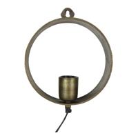 Countryfield wandlamp largo messingkleurig eu-stekker 22 cm | 4 stuks