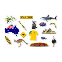 Zakje Confetti Australie thema ongeveer 54x stuks   -