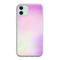 Flow mist pastel: iPhone 11 Transparant Hoesje