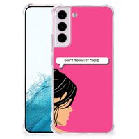 Samsung Galaxy S22 Plus Anti Shock Case Woman Don't Touch My Phone - thumbnail