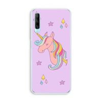 Roze eenhoorn: Huawei P Smart Pro Transparant Hoesje