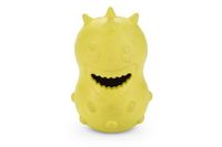 Beeztees monster - hondenspeelgoed - rubber - geel - 11x7 cm