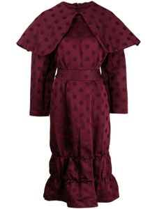 Comme Des Garçons Girl robe courte à pois - Rouge