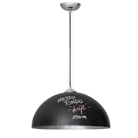 Mezzo tondo krijt zwart zilver 50cm hanglamp