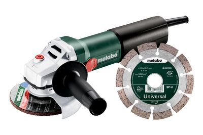 Metabo WQ 1100-125 Haakse slijper set - 1100W - 125mm Metabo WQ 1100-125 Haakse slijper set - 1100W - 125mm