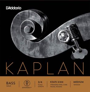 D'Addario K615-34M contrabassnaar C-5 verlengde 3/4