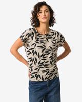 HEMA Dames T-shirt Amelie Met Bamboe Zand (zand) - thumbnail