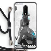 I will not feel a thing: OnePlus 7 Transparant Hoesje met koord