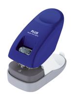 Plus Japan Heftgerät klammerlos 31260 Bureaunietmachine Blauw Nietcapaciteit: 10 vel (80 g/m²)