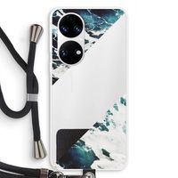 Golven: Huawei P50 Transparant Hoesje met koord