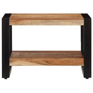 The Living Store Salontafel Antieke Stijl - 60 x 60 x 40 cm - Handgemaakt - Massief Acaciahout