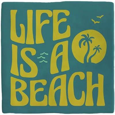 Tegeltje life is a beach - Plenty gifts spellen
