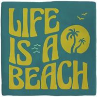 Tegeltje life is a beach - Plenty gifts spellen