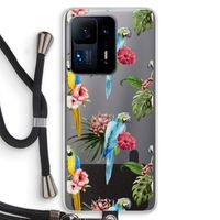 Kleurrijke papegaaien: Xiaomi Mi Mix 4 Transparant Hoesje met koord