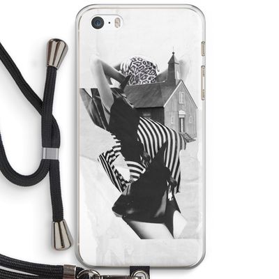 House: iPhone 5 / 5S / SE Transparant Hoesje met koord