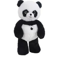 Knuffeldier Panda beer Bamboo - zachte pluche stof - dieren knuffels - zwart/wit - 32 cm - thumbnail