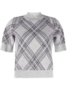 Giuseppe Di Morabito pull en maille intarsia - Gris