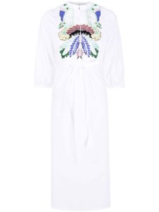 Valentino Garavani robe-chemise à broderies - Blanc