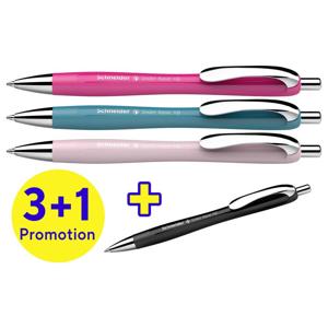 Schneider Schreibgeräte 4 stuk(s) Slider Rave XB 132564 Balpen 0.7 mm Kleur inkt: Blauw N/A