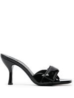 GIABORGHINI mules Alodie 100 mm en cuir - Noir