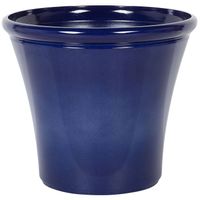 Beliani KOKKINO - plantenbak voor buiten-Blauw-Klei-vezelmengsel - thumbnail