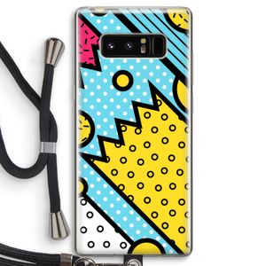 Pop Art #1: Samsung Galaxy Note 8 Transparant Hoesje met koord