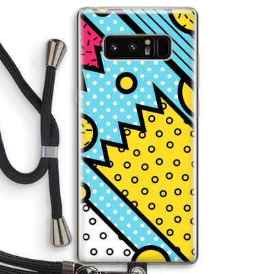 Pop Art #1: Samsung Galaxy Note 8 Transparant Hoesje met koord