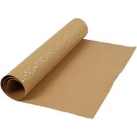 Creotime leerpapier stippen bruin 1 m