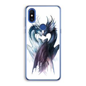 Yin Yang Dragons: Xiaomi Mi Mix 3 Transparant Hoesje