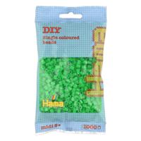 Hama Strijkkralen Groen Neon (037), 1000st.