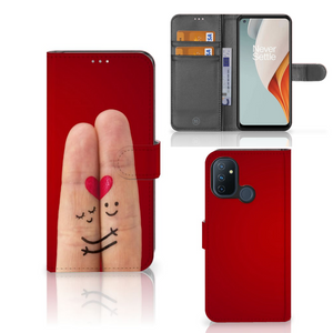 OnePlus Nord N100 Wallet Case met Pasjes Liefde - Origineel Romantisch Cadeau