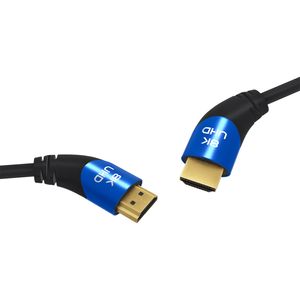 OEHLBACH D1C42530 HDMI kabel 1 m HDMI Type A (Standaard) Zwart, Blauw