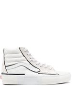 Vans baskets montantes SK8-Hi en cuir - Blanc