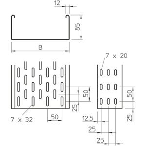 OBO Bettermann 6057209 Kabelgoot (l x b x h) 3000 x 200.00 x 85.00 mm 1 stuk(s)