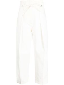 3.1 Phillip Lim jean droit à détails plissés - Blanc