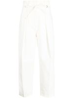 3.1 Phillip Lim jean droit à détails plissés - Blanc