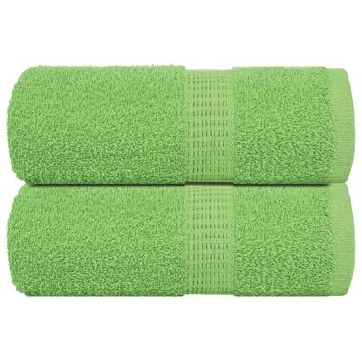 VidaXL Gastendoekjes 2 st 360 g/m² 360 g/m² 100% katoen appelgroen