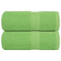 VidaXL Gastendoekjes 2 st 360 g/m² 360 g/m² 100% katoen appelgroen