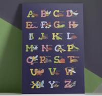 Alphabet en letters canvas schilderij Engelse alfabet Alphabet en letters canvas schilderij Engelse alfabet