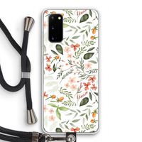 Sweet little flowers: Samsung Galaxy S20 Transparant Hoesje met koord