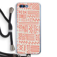 Marrakech Pink: Honor 10 Transparant Hoesje met koord