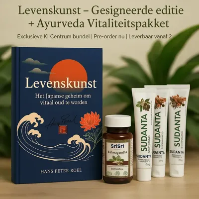 Levenskunst - Gesigneerde editie + Ayurveda Vitaliteitspakket  - Hans Peter Roel - Spiritueelboek.nl