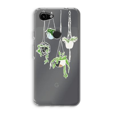 Hang In There: Google Pixel 3a Transparant Hoesje