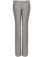 Alexander McQueen pantalon en laine à coupe évasée - Gris