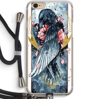 Golden Raven: iPhone 6 / 6S Transparant Hoesje met koord