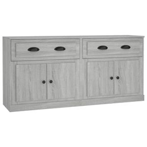 The Living Store Dressoir - Classic - Dressoirs - 70 x 35.5 x 67.5 cm - Grijs Sonoma eiken