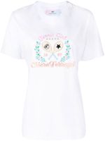 Chiara Ferragni t-shirt Tennis Club à broderies - Blanc