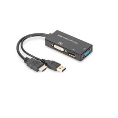 Digitus AV Converter AK-330403-002-S [HDMI - DVI, VGA, DisplayPort] 3840 x 2160 Pixel