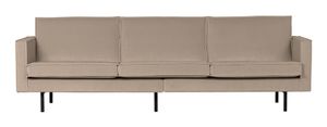 BePureHome 3-zits Bank 'Rodeo' Velvet, kleur Khaki